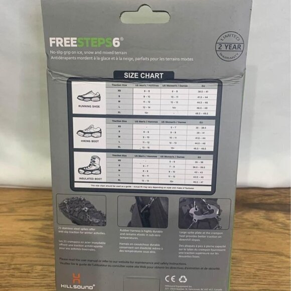Freesteps6 footwear traction. Hillsound brand. Size M (11-12). New in bo… - Picture 2 of 8